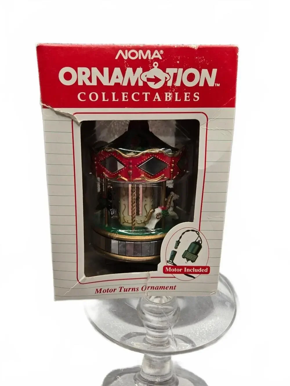 NOMA Ornamotion Collectables Motor Turns Ornament Carousel Christmas